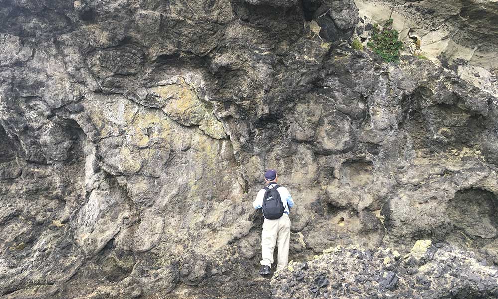 鯛島の枕状溶岩